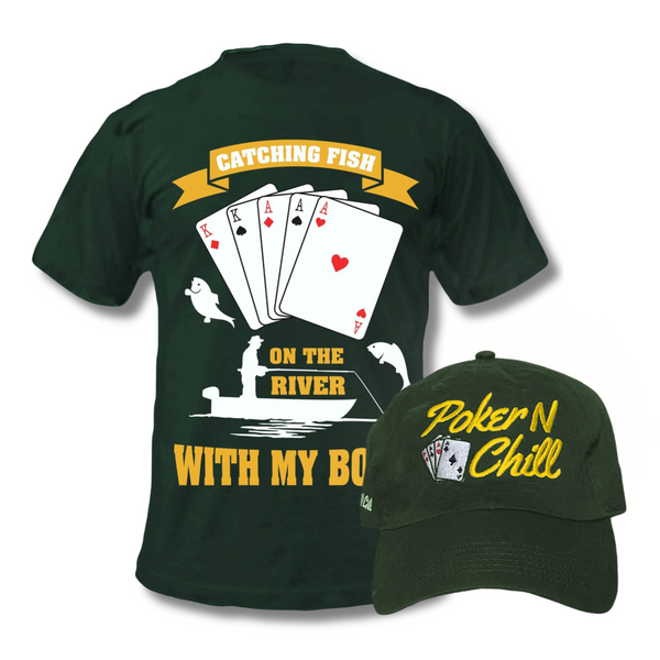 River Boat Shirt & Logo Cap in Green Bundle