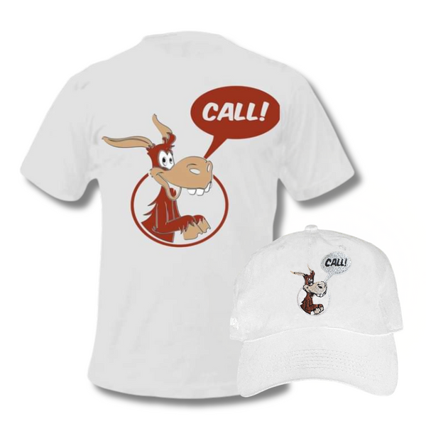 Donkey Shirt & Cap in White Bundle