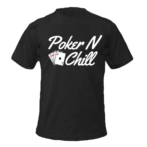 PokerNChill Logo Black Shirt