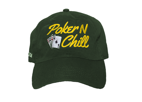 PokerNChill Dad Cap Green/Yellow