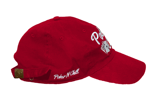 PokerNChill Dad Cap Red