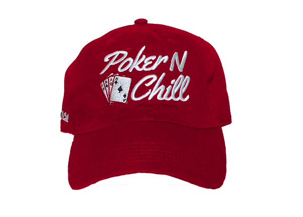 PokerNChill Dad Cap Red