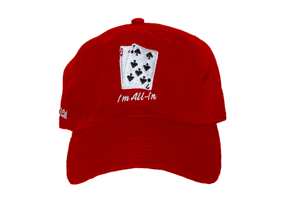 I'm All In 7/2 Dad Cap Red