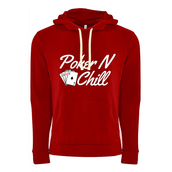 PokerNChill Pullover Hoodie Red